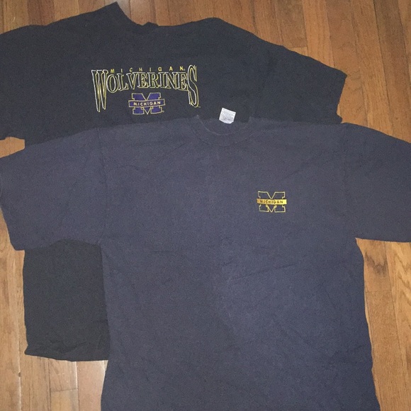 Jerzees Other - 2 Vintage Michigan Wolverines T-Shirts